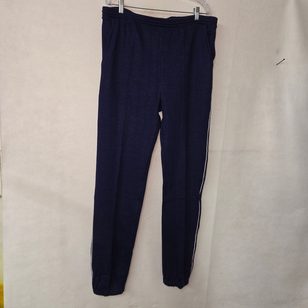 Christian Dior Monsieur Navy Blue Jogger Track Pant Men L Side Stripe Drawstring